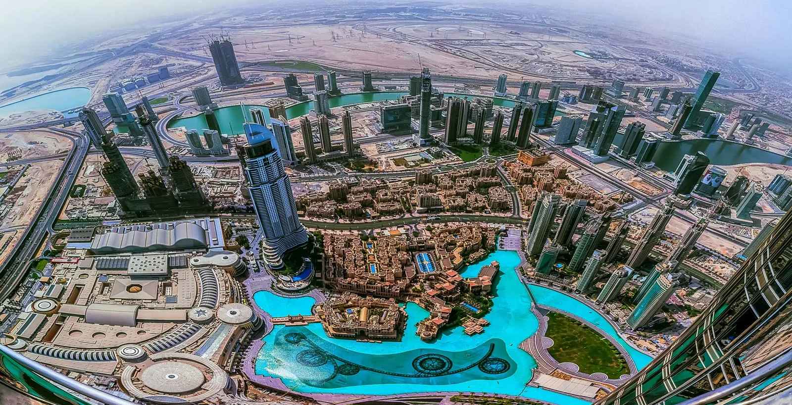 Dubai United Arab Emirates Burj Khalifa top